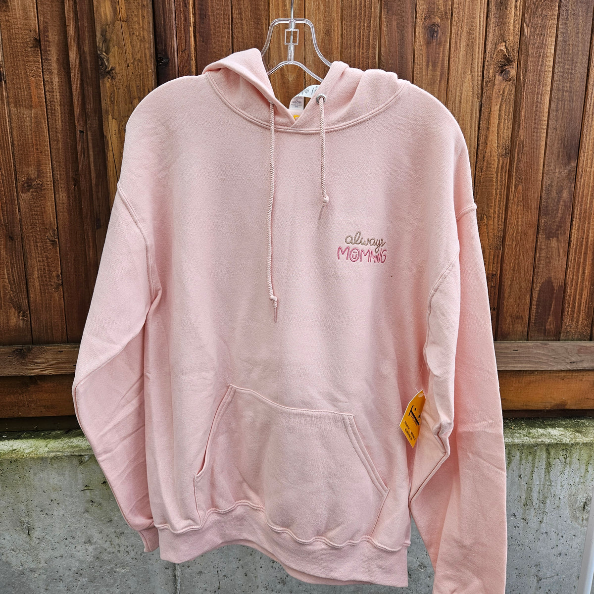 ALWAYS MOMMING - Blush Hoodie – TOOFUNNI