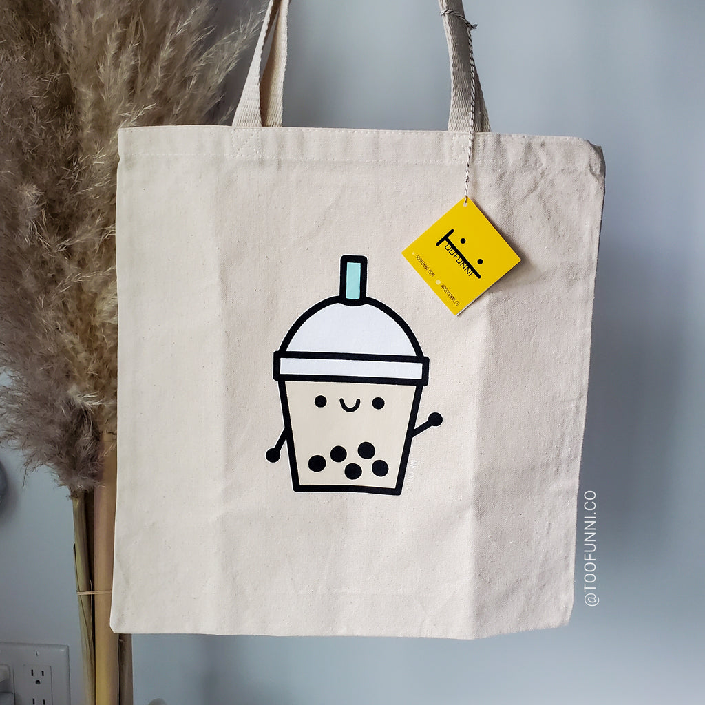 BUBBLE TEA (Blue or Pink) - TOTE BAG