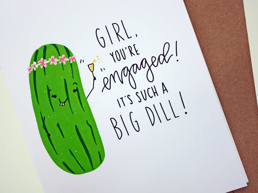 GIRL YOU'RE ENGAGED - Card
