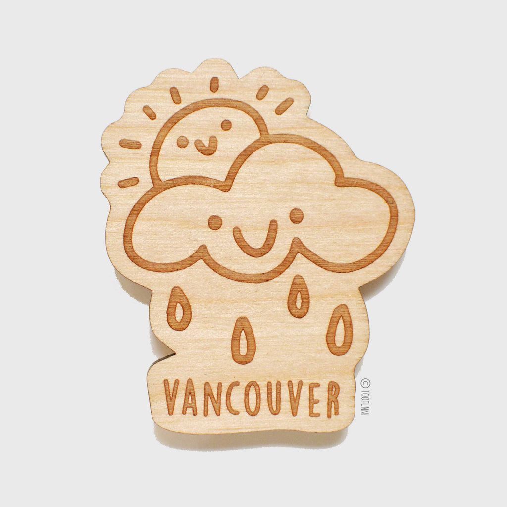 VANCOUVER - Wood Keychain or Magnet