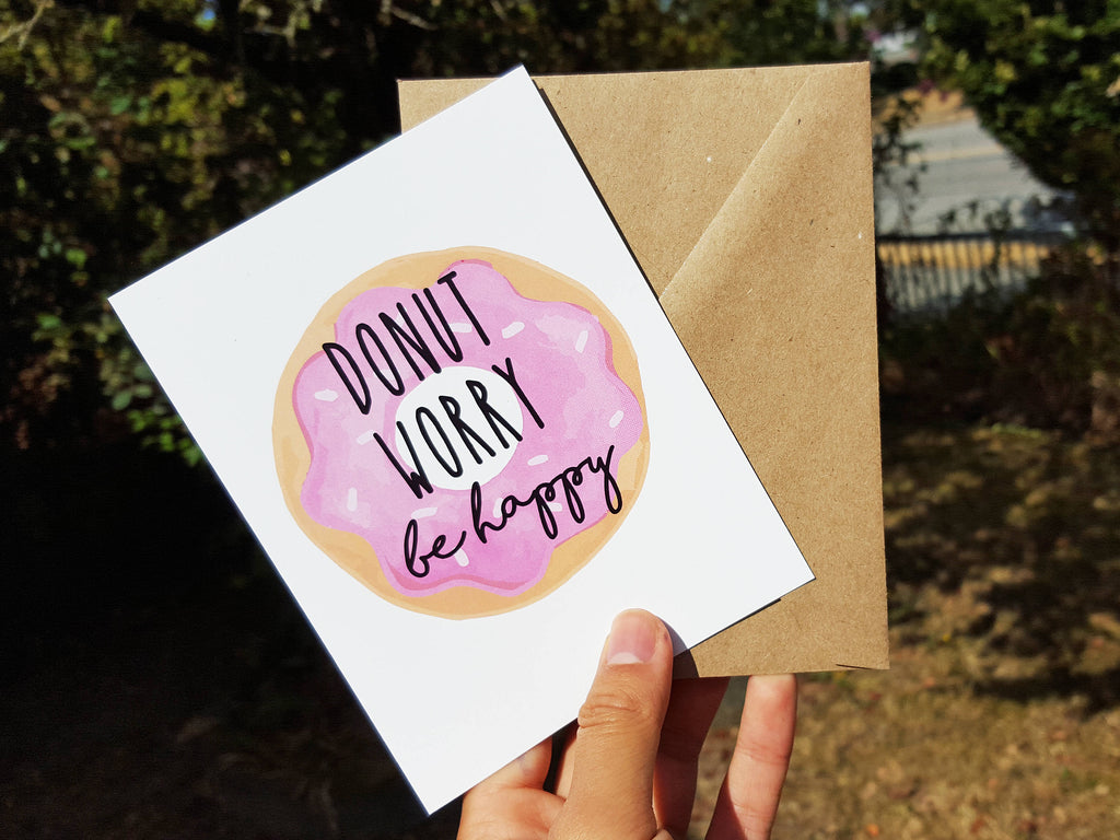 DONUT WORRY BE HAPPY - Card